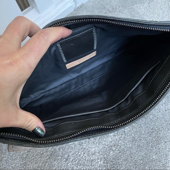 Reed Krakoff Leather and Flannel Belted Boxer Clutch - Picture 10 of 12